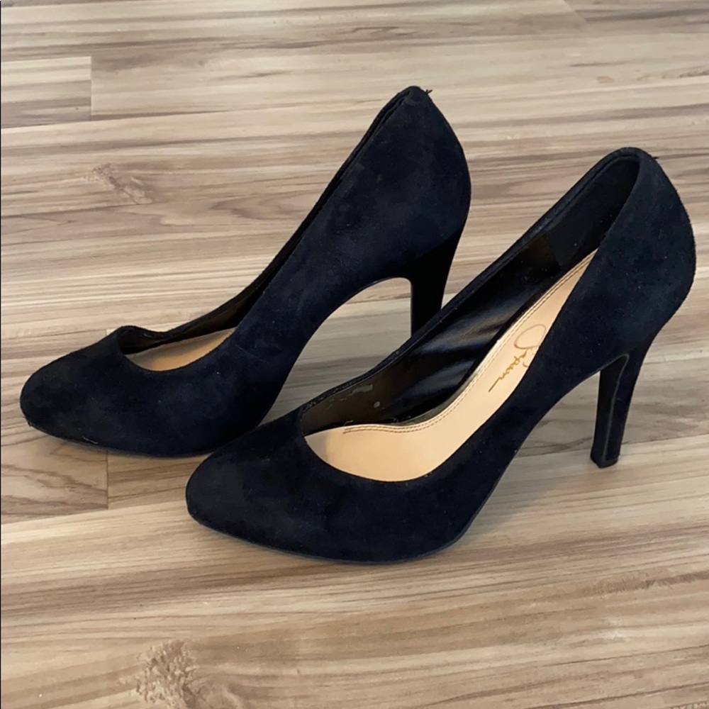 Jessica Simpson Black Suede Pumps